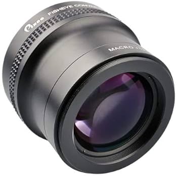 魚眼レンズ。（レンズの先に取り付けるレンズ）広角！ Amazon | 58MM 0.35x 魚眼広角レンズクローズアップ